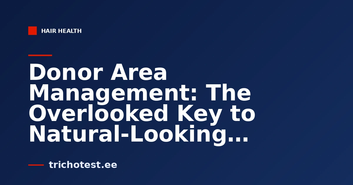 Donor Area Management: The Overlooked Key to Natural-Looking Results