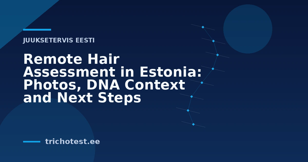Remote Hair Assessment in Estonia: Photos, DNA Context and Next Steps