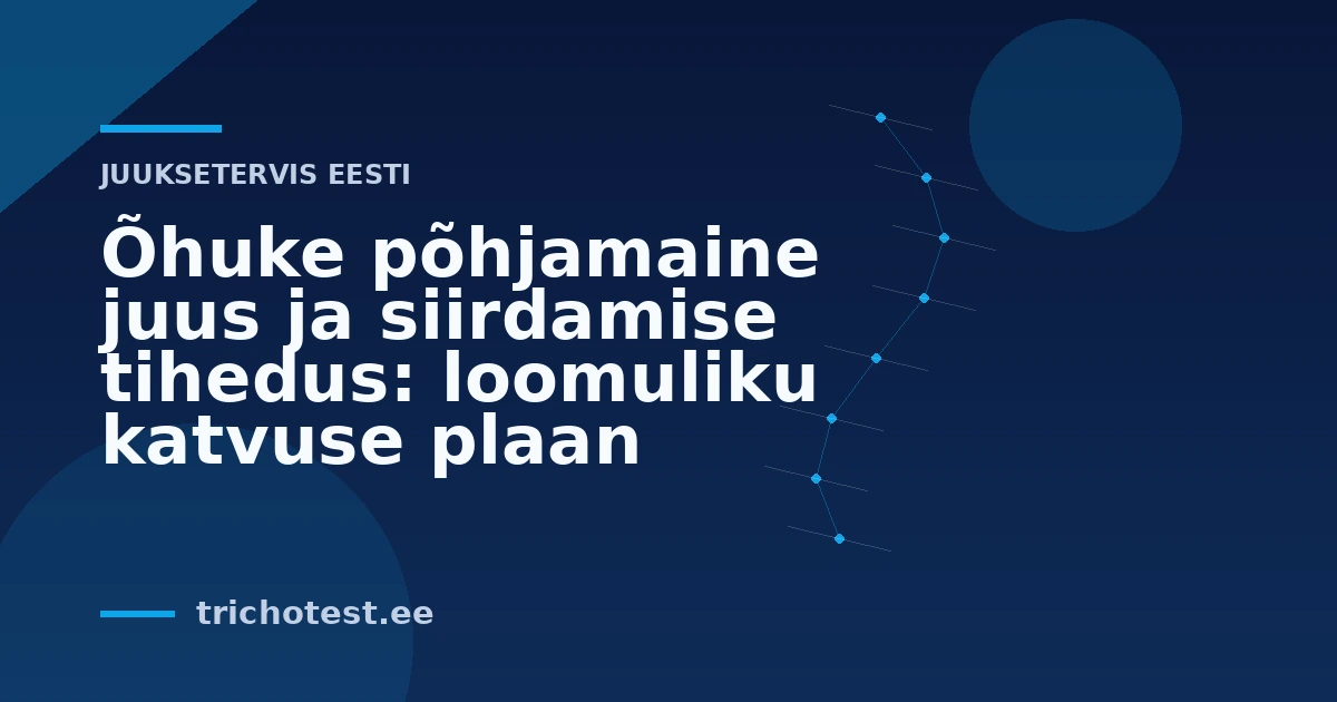 Õhuke põhjamaine juus ja siirdamise tihedus: loomuliku katvuse plaan
